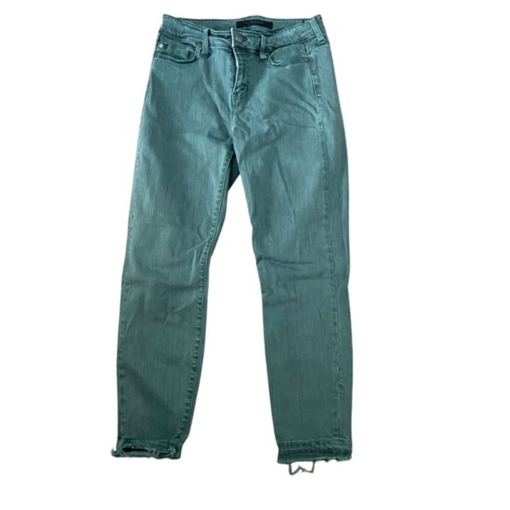 Liverpool Skinny Ankle Green Jeans Size 4